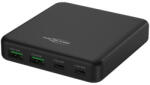 ANSMANN Asztali töltő USB, 65 W, 4 portos, 2x USB-A, 2x USB-C, fekete (1001-0141)