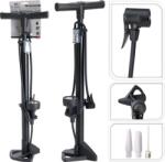 XQmax kerékpárpumpa, nyomásmérővel 11 bar 160 PSI, 63*15 cm, minden szelep típushoz (CY8960100)