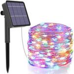 ProGarden 200 micro LED-es napelemes kerti dekor fényfüzér, színes (CZ6500730)