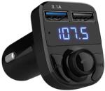 VG FM bluetooth transmitter és kihangosító, MP3, SD, 2 db USB bemenettel (10041)