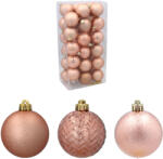 Chomik Karácsonyfa dísz szett 36 darab 6 cm - rézszínű (GIF7337-ro) - inlea