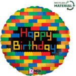 Grabo Happy Birthday Blocks fólia lufi 46 cm (GBB36557) - kidsfashion