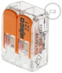 Creative-Cables Creative Cables design lámpa 2 pólusú átlátszó univerzális csatlakozó 2-s WAGO db MOR412 (MOR412)