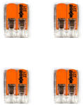 Creative-Cables Creative Cables mennyezeti lámpa WAGO csatlakozó készlet, kompatibilis 2x kábellel, 1 lyukas mini mennyezeti KMOR201SW (KMOR201SW)