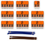 Creative-Cables Creative Cables mennyezeti lámpa WAGO csatlakozó készlet, kompatibilis 2x kábellel 12 lyukas mennyezeti rozettához KMOR212 (KMOR212)