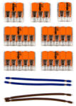 Creative-Cables Creative Cables mennyezeti lámpa WAGO csatlakozó készlet, kompatibilis 2x kábellel, 8 lyukú mennyezeti rozettához KMOR208 (KMOR208)