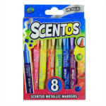 WeVeel, LLC Scentos Illatos metálfényű filctoll 8 darabos (40695)