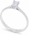 White & Black 0, 5 karátos gyémánt eljegyzési gyűrű - emerald cut - GIA (AU15083)