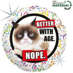 Állatos Grumpy Cat Better with Age fólia lufi 46 cm (GBB36262)