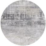 Louis De Poortere mosható műszálas körszőnyeg Streaks Coney Grey 8716 - Ø 240 cm