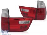 KITT Lightning Hátsó lámpák BMW X5 E53 (09.1999-2006) típushoz, piros-füst színű (TLBME53RS)