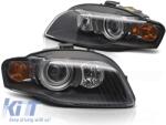  LED tuning hátsó lámpa szett Audi A4 sedan 2012-2015 fekete alap, bal és jobb (ABAUTX6010058)