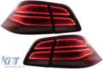 KITT Lightning Teljes LED hátsó lámpa Mercedes M-osztály W166 (2012-2015), piros-fehér, balkormányos (TLMBW166LED)