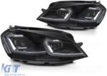 KITT Teljes LED hátsó lámpa VW Golf 7 és 7.5 VII (2012-2020), G7.5 dizájn, dinamikus irányjelző, füst (TLVWG7FS)