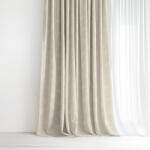 Goldea draperie de crăciun luca - crenguțe de iarnă pe latte 180x150 cm