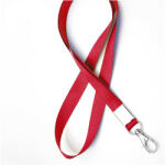 UHOO Snur textil pentru ecuson, 1.5 cm, cu carabina UHOO 6742 rosu