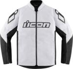 ICON Geaca moto din textil Icon hooligan ce, Alb