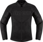 ICON Geaca moto din textil pentru femei Icon hooligan ce, Negru