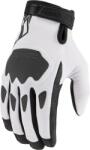 ICON Manusi moto Icon hooligan ce, Alb/Negru