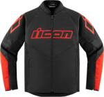 ICON Geaca moto din textil Icon hooligan ce slayer, Negru/Rosu