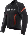 DAINESE Geacă moto textilă DAINESE AIR FRAME 3 TEX NEGRU/NEGRU/ROȘU-FLUO