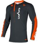 SEVEN Bluza motocross copii, Seven rival rift, Negru/Portocaliu