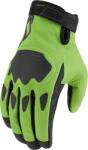 ICON Manusi moto Icon hooligan ce, Verde/Negru