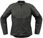 ICON Geaca moto pentru femei ICON Women's Overlord3 CELeather BLACK