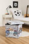 Unic Spot Taburet cu spatiu depozitare Truck, multicolor, 38x38x37.5 cm