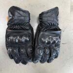 SECA Mănuși din piele SECA TRACKDAY SHORT BLACK RETURNATĂ