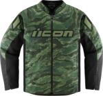 ICON Geaca moto din textil ICON HOOLIGAN CE TIGER`S BLOOD GREEN