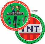 Minecraft Green papírtányér 8 db-os 23 cm FSC