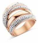 Victoria Rose gold színű fehér köves gyűrű - anrishop - 5 112 Ft