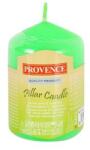Provence Lumânare cilindrică din parafină verde 8 × 5 cm