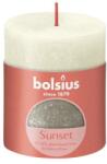 Bolsius Lumânare rustică 80 × 68 mm soft pearl/champagne