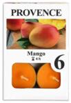 Provence Lumânări pastilă Mango, 6 buc