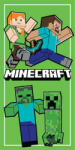 Minecraft Walking fürdőlepedő, strand törölköző 70x140cm (Fast Dry)