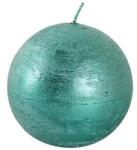 Toro Lumânare rustică rotundă 8 cm - verde Provence
