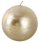 Toro Lumânare rustică rotundă 8 cm PROVENCE auriu