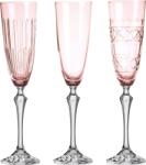 Huta Julia Pahare pentru șampanie Veranda 200 ml roz 3 buc (15986) Pahar