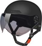 Fixato Casca Protectie Bicicleta/Trotineta Electrica FIXATO, Viziera Detasabila, Usoara si Aerodinamica, Marime Universala 56-62 cm, Negru (casca-basic-2-neagra)