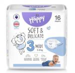 Bella Scutece copii Happy Soft Delicate Midi, Nr3, 5-9 kg, 16 buc