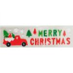 Yala MERRY CHRISTMAS autós zselés ablakdísz -55x15 cm (Q312942)