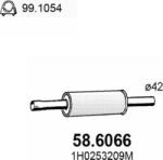 ASSO 58.6066 - TOBA ESAPAMET INTERMEDIARA - compatibil 1H0253209M - ASSO-58.6066 (ASSO586066)