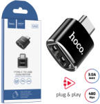 hoco. premium product Adaptor Type-C to USB Hoco, UA5 Aluminiu, Incarcare si transfer, Black (6957531064121) - emag