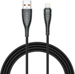 VEGER Cablu Date si Incarcare pentru Iphone, VEGER, USB la Lightning, 2.4A, 1.2m Negru (6970453554617) - emag