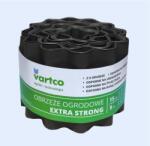 AGAPLAST Bordură de grădină ondulată EXTRA STRONG, gri, 15 cm, 9 m