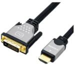 Roline Kábel DVI - HDMI, DVI(24+1) - HDMI, 4K@60Hz, M/M, 7.5m, fekete (11.04.5874-5)