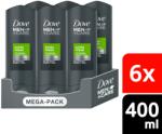 Dove Men+Care Extra Fresh tusfürdő, 6x400 ml (6x 8717644682944)