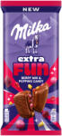 Milka táblás tejcsokoládé 150g Extra fun bogyós gyümölcsízű darabokkal